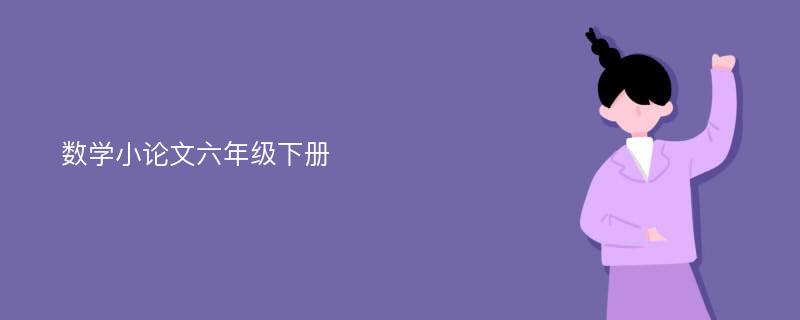 数学小论文六年级下册